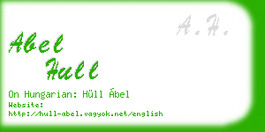 abel hull business card